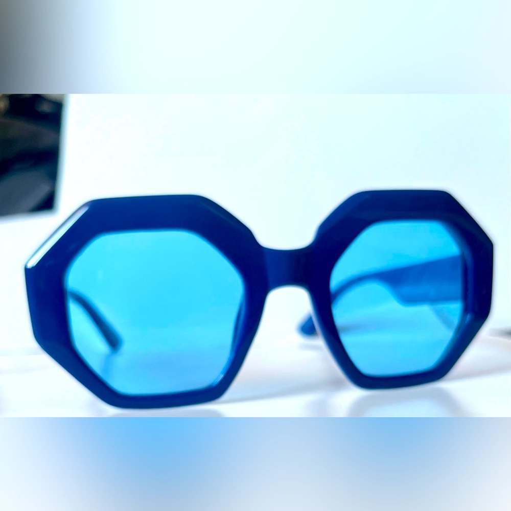 I-Sea Retro Blue Sunglasses